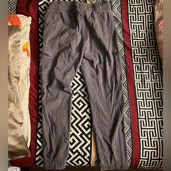 REFUGE Grey Multi Pocket Cargo Pants with Drawstrings. - Picture 2 of 3